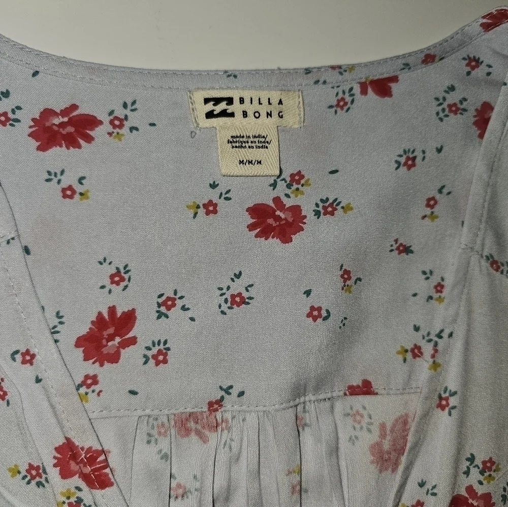 BILLABONG Blue Floral Mini dress - Picture 4 of 8